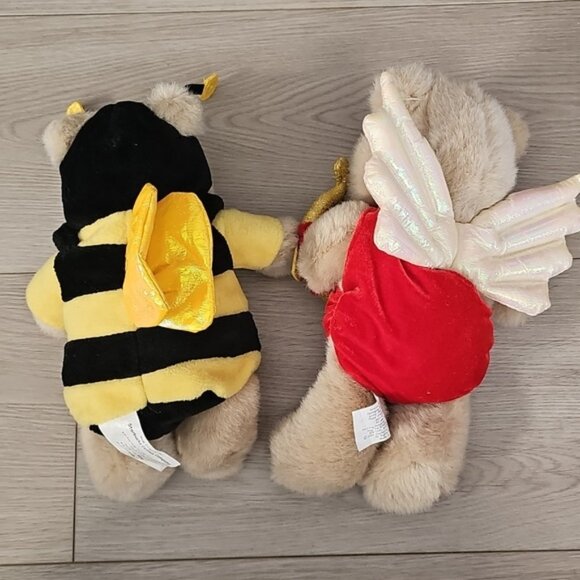 Vintage Starbucks Bearista Bears; Valentibes Cupid And Bee Plush Bears Lot Of 2 - Picture 4 of 12